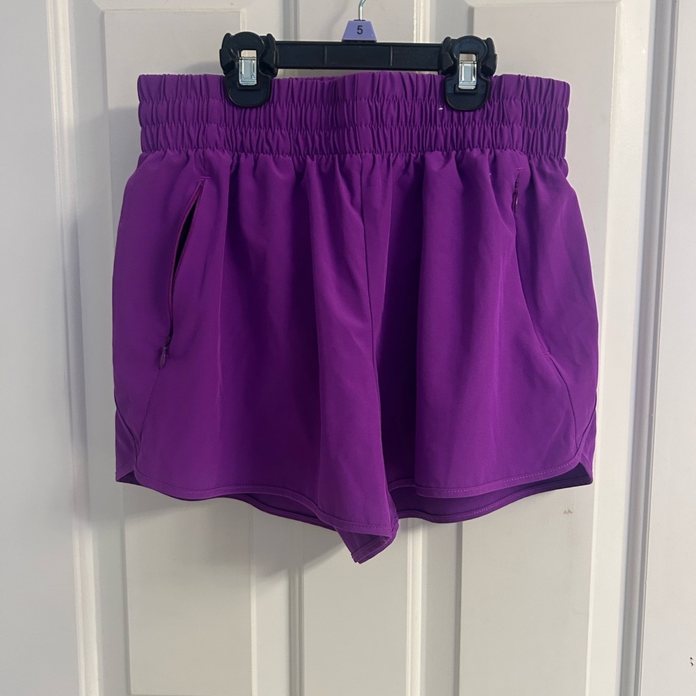 Xersion Purple Women's Athletic Shorts with Pockets